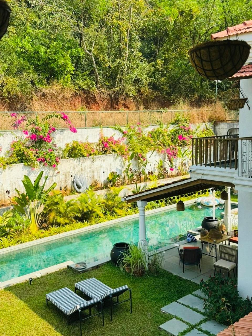 Casa Azul- Luxury 4Bhk Assagao With Private Pool Villa Vagator Exteriör bild