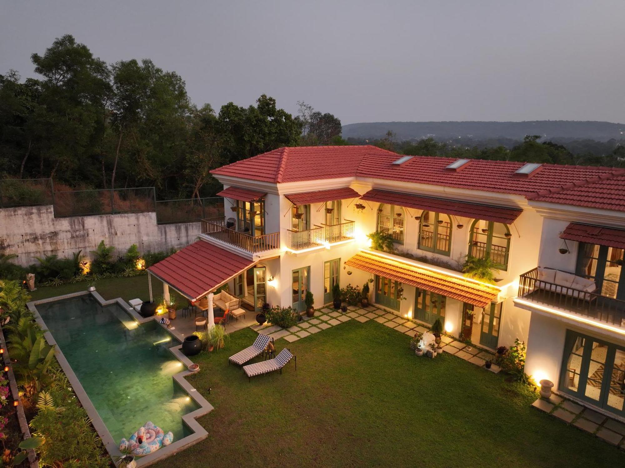 Casa Azul- Luxury 4Bhk Assagao With Private Pool Villa Vagator Exteriör bild